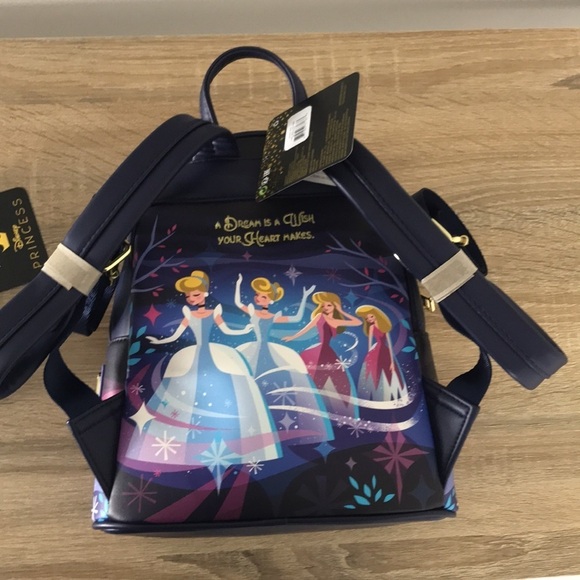 Loungefly  Cinderella’s castle backpack and wallet set NWT main image 11